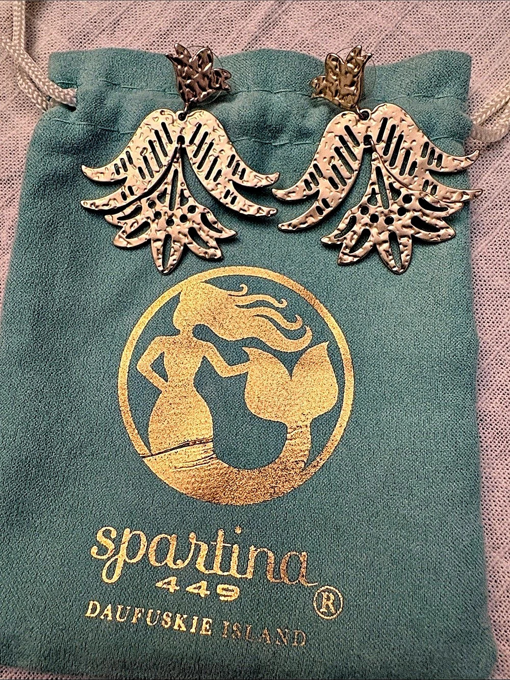 Spartina 449 Filigree Statement Earrings in Gold